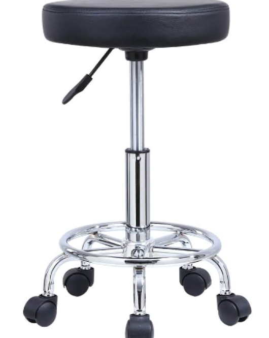 FRNIAMC Adjustable Saddle Stool Chairs with Back Support Ergonomic Rolling Seat for Medical Clinic Hospital Lab Pharmacy